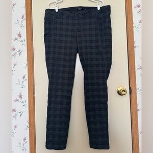 Torrid Black Plaid Skinny Jeans